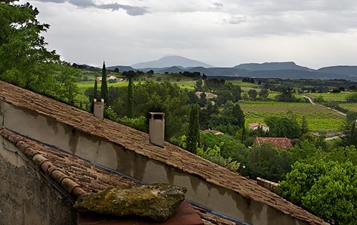 Partial view from mid-level terrace