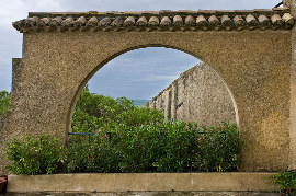 View from mid-level terrace